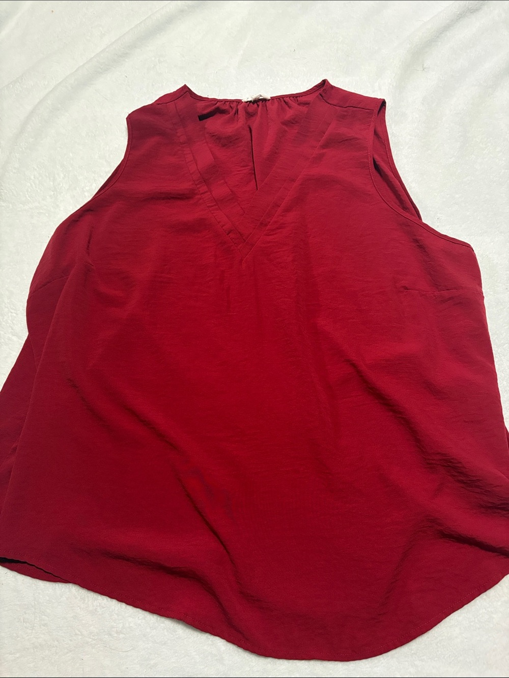 Maurices Crimson Sleeveless V-Neck Camisole